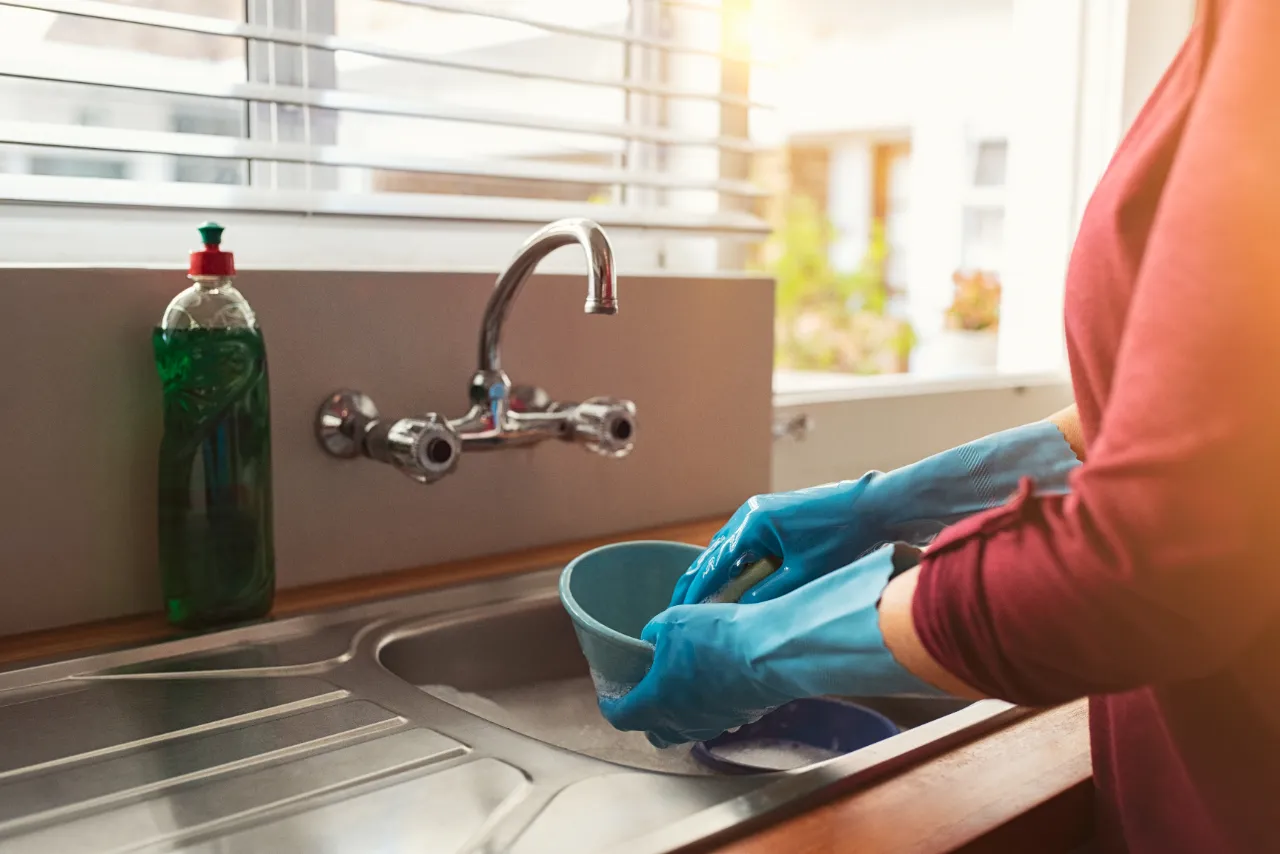 Airbnb turnover kitchen reset in New York